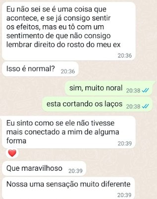 Depoimento de cliente sobre corte de laços e recomeço
